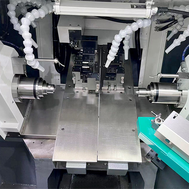 Swiss cnc lathe of dual spindle and blade row machine Swiss cnc lathe of dual spindle and blade row machine