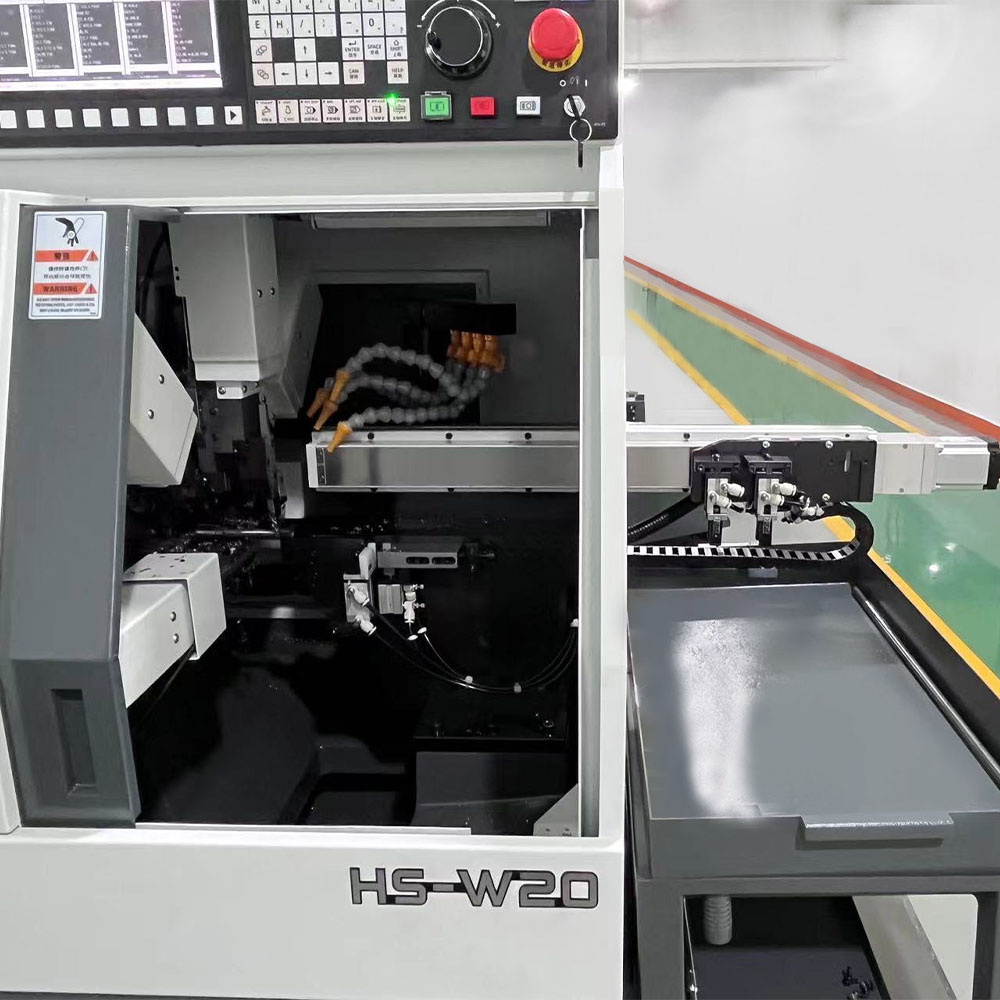 W20 Hanbs Five Tool Simultaneous Precision Swiss Type CNC Lathe with High Processing Speed