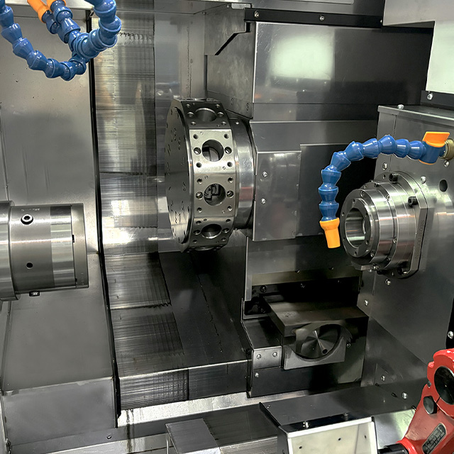 Hs-1146 Vehicle-milling Composite CNC Lathe with Double spindle and double turret cnc lathe