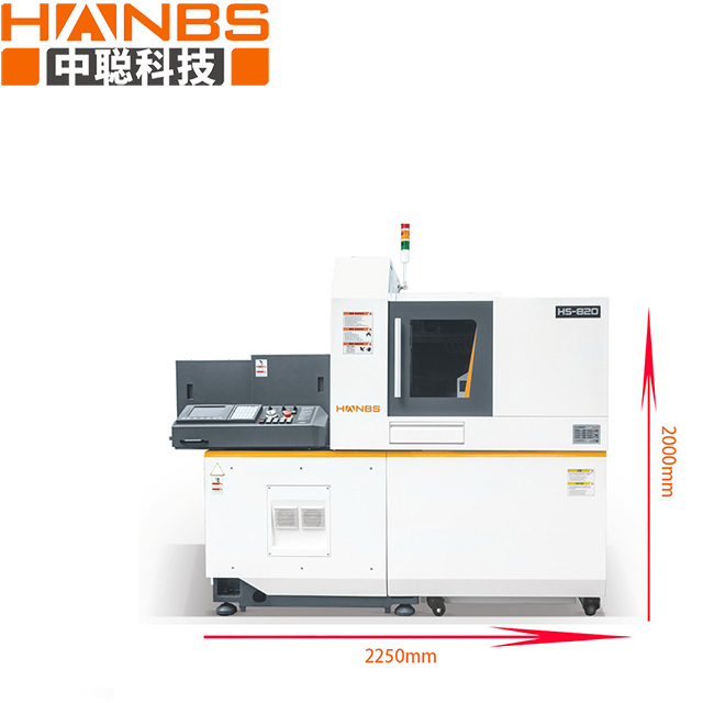 Hs-820 Swiss Type Automatic Lathe of Double Spindle 5 axis Swiss Type CNC Lathe