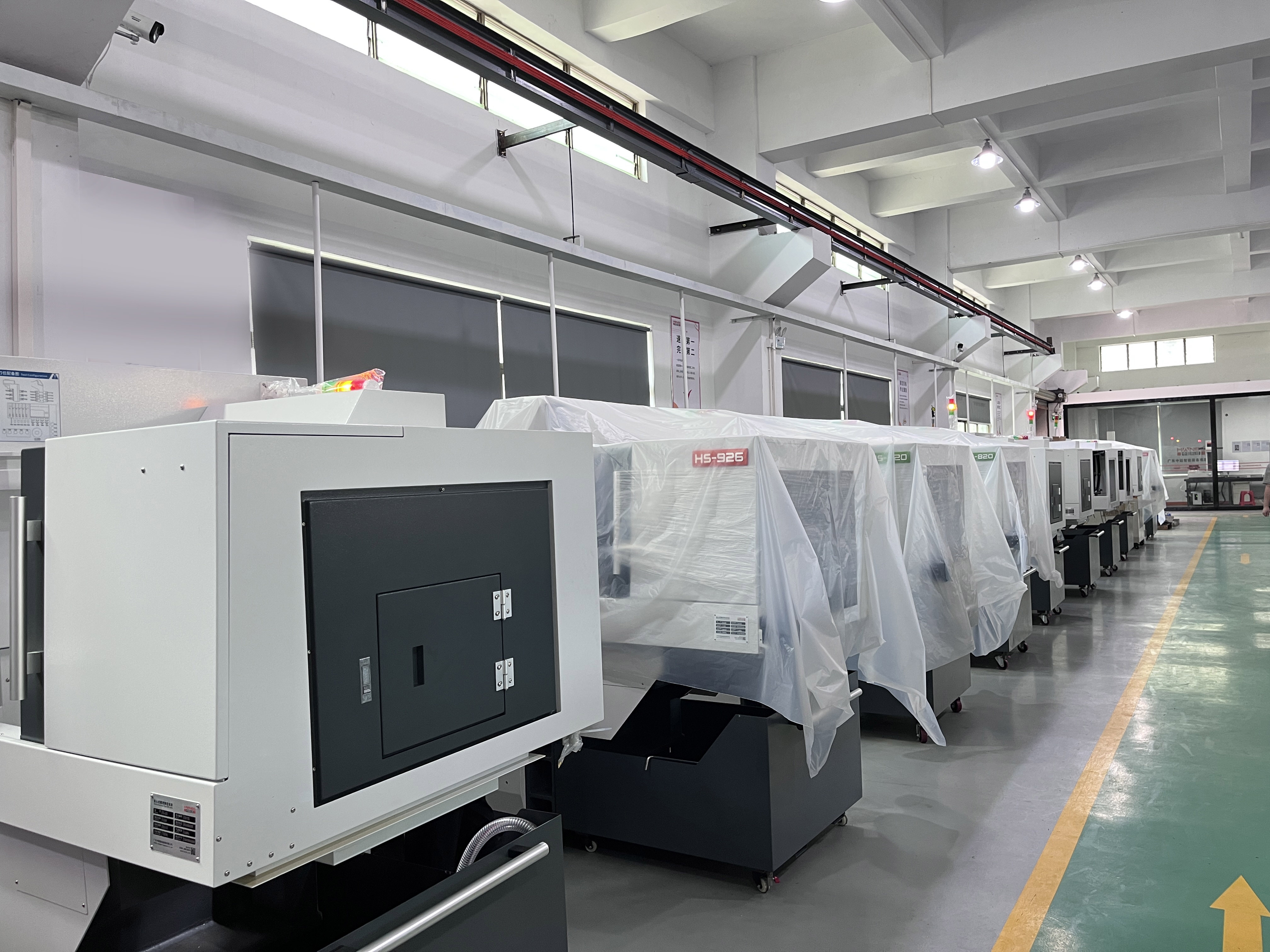 Swiss CNC Lathe Workshop Production Line