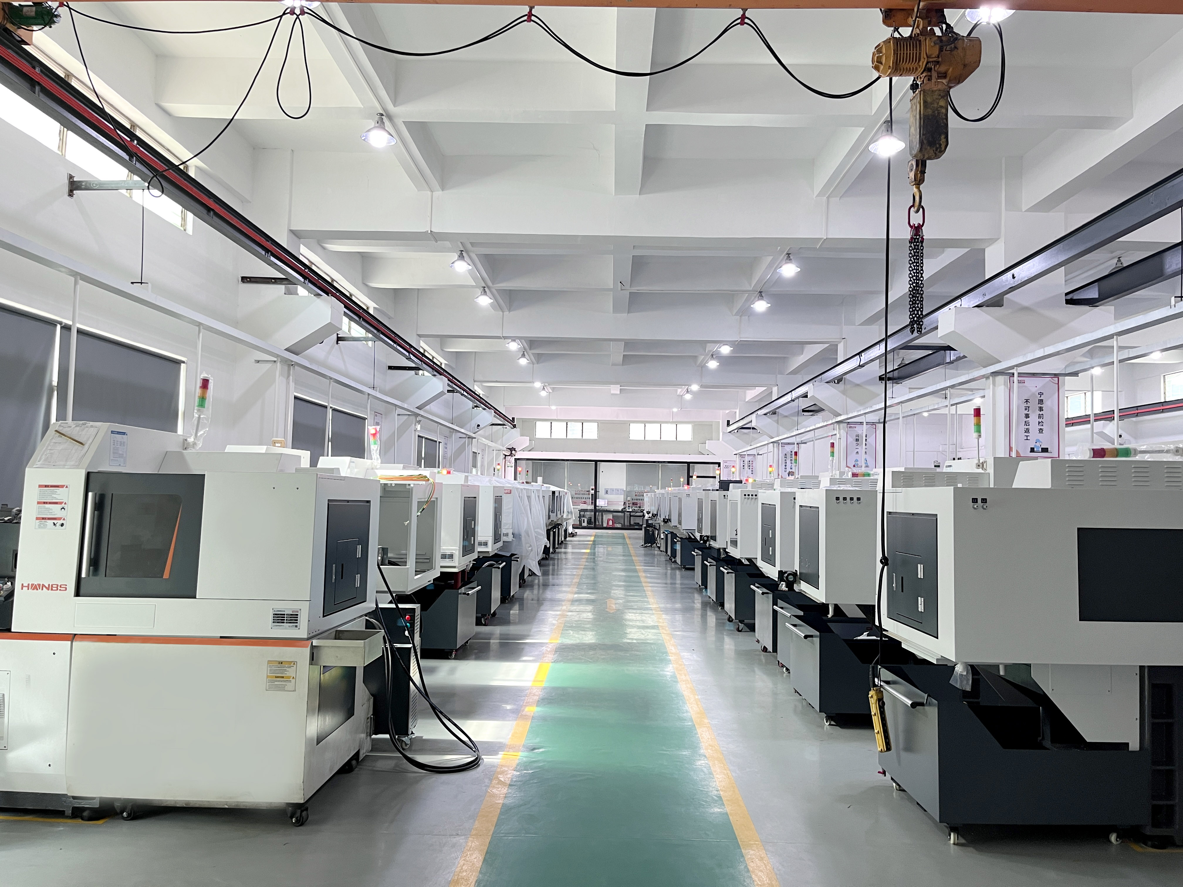 Swiss CNC Lathe Workshop Production Line