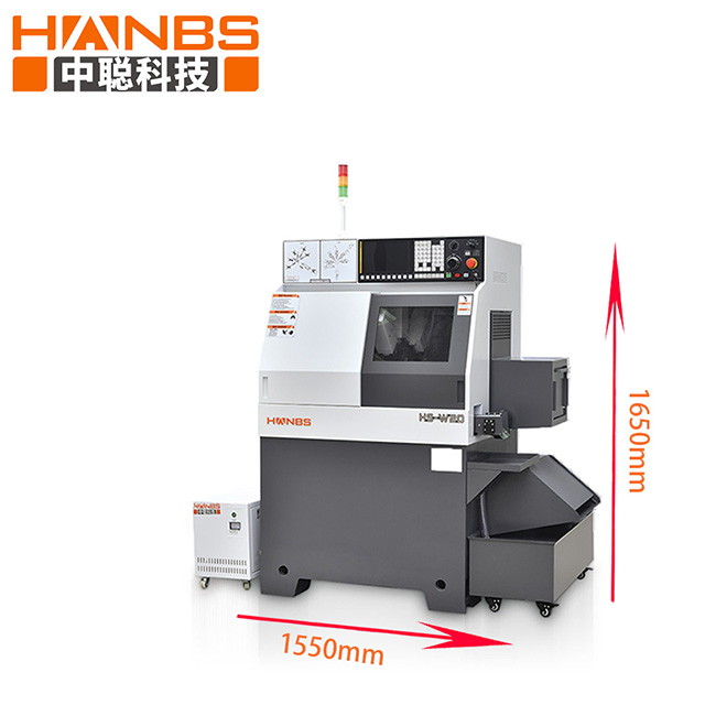 W20 Hanbs Five Tool Simultaneous Precision Swiss Type CNC Lathe with High Processing Speed